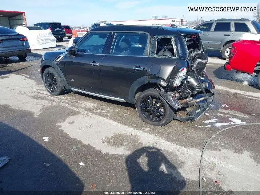 2015 Mini Countryman Cooper S VIN: WMWZC5C50FWP47068 Lot: 44380220