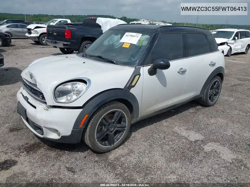 2015 Mini Countryman Cooper S VIN: WMWZC3C55FWT06413 Lot: 44790473