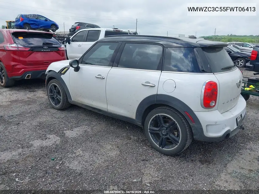 2015 Mini Countryman Cooper S VIN: WMWZC3C55FWT06413 Lot: 44790473