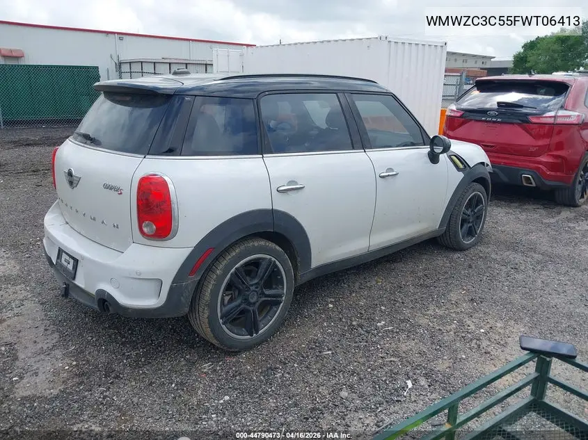 2015 Mini Countryman Cooper S VIN: WMWZC3C55FWT06413 Lot: 44790473
