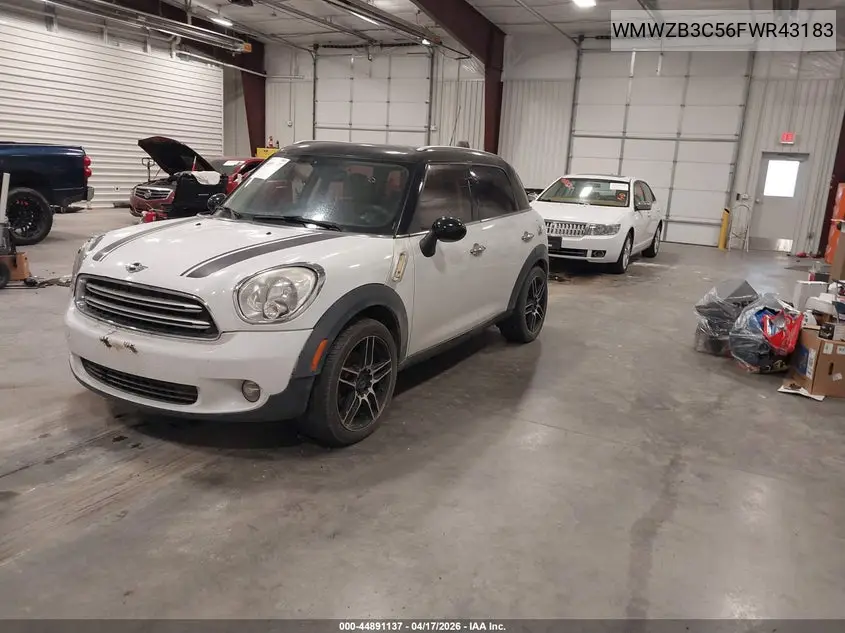 2015 Mini Countryman Cooper VIN: WMWZB3C56FWR43183 Lot: 44891137