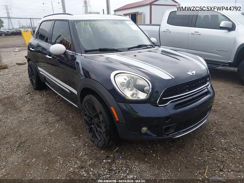 2015 Mini Countryman Cooper S VIN: WMWZC5C5XFWP44792 Lot: 44954199