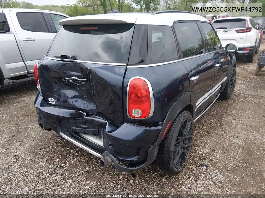 2015 Mini Countryman Cooper S VIN: WMWZC5C5XFWP44792 Lot: 44954199