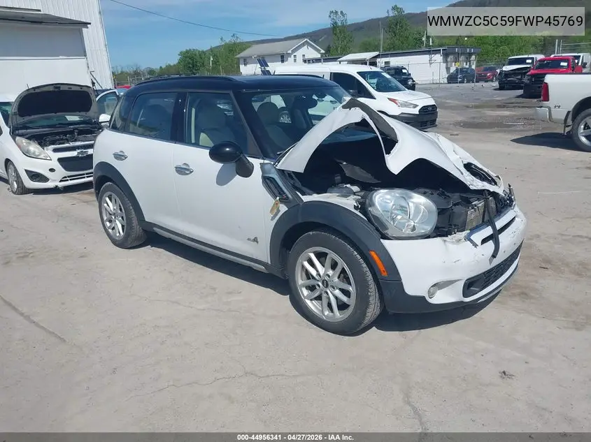 2015 Mini Countryman Cooper S VIN: WMWZC5C59FWP45769 Lot: 44956341