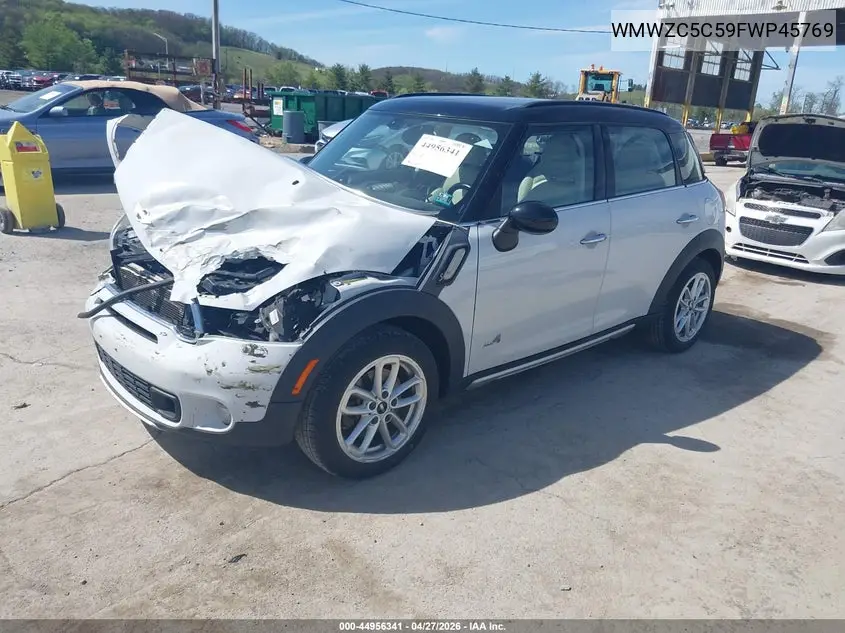 2015 Mini Countryman Cooper S VIN: WMWZC5C59FWP45769 Lot: 44956341