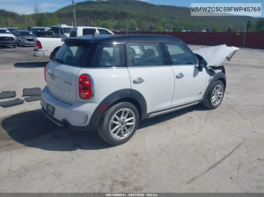 2015 Mini Countryman Cooper S VIN: WMWZC5C59FWP45769 Lot: 44956341