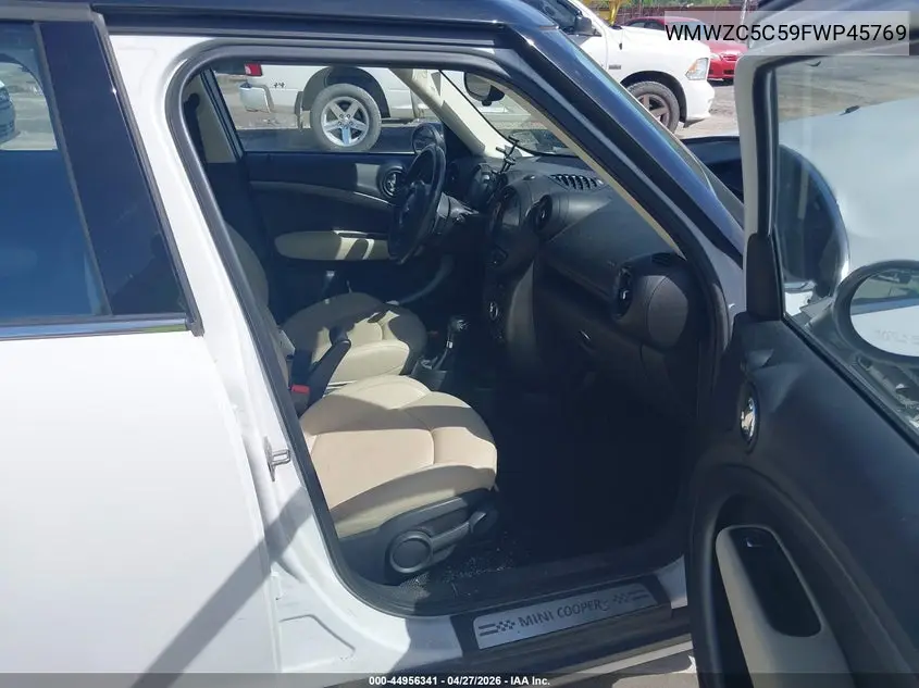 2015 Mini Countryman Cooper S VIN: WMWZC5C59FWP45769 Lot: 44956341