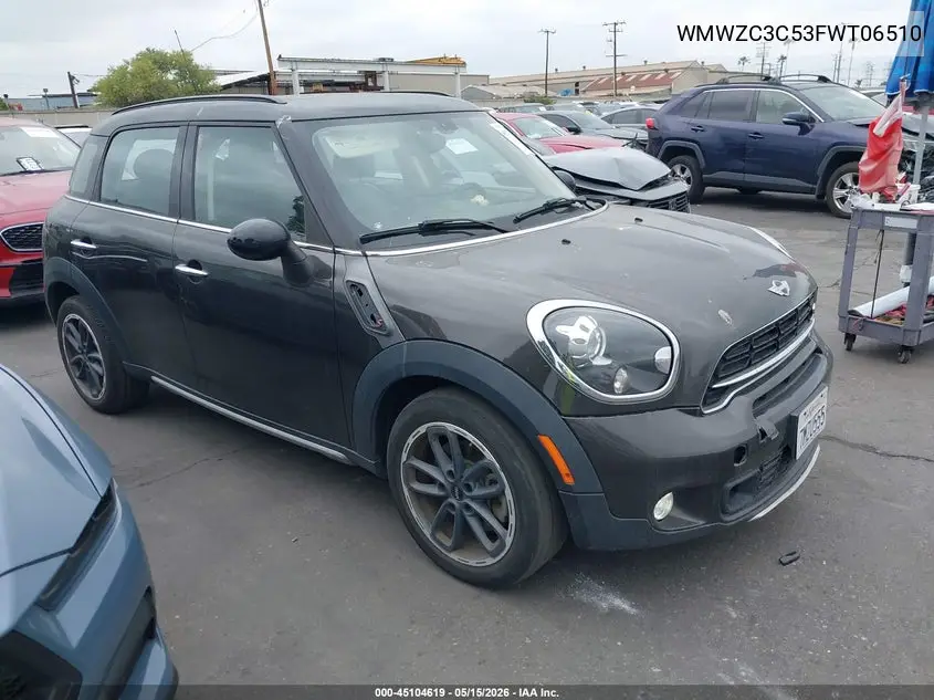 2015 Mini Countryman Cooper S VIN: WMWZC3C53FWT06510 Lot: 45104619
