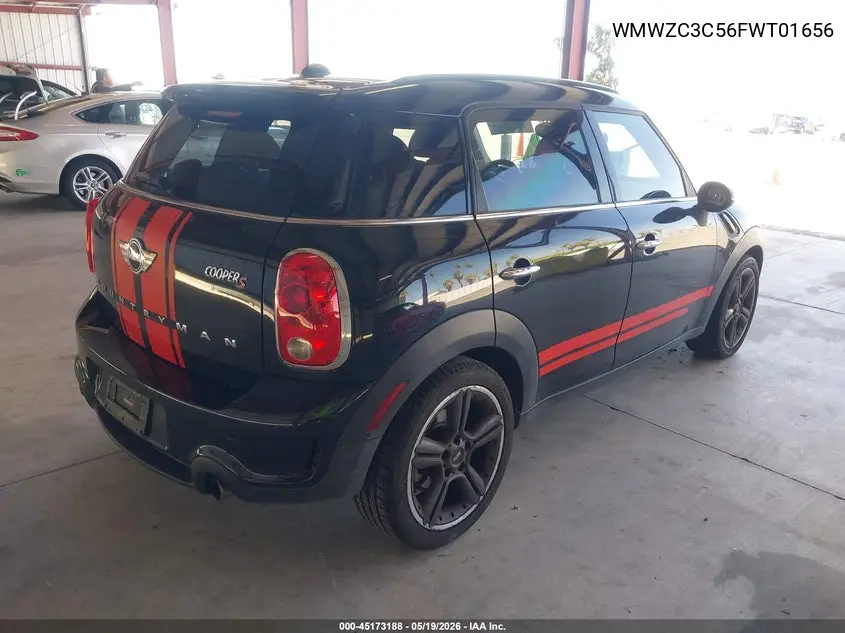 2015 Mini Countryman Cooper S VIN: WMWZC3C56FWT01656 Lot: 45173188