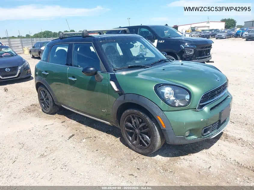 2015 Mini Countryman Cooper S VIN: WMWZC5C53FWP42995 Lot: 45288188