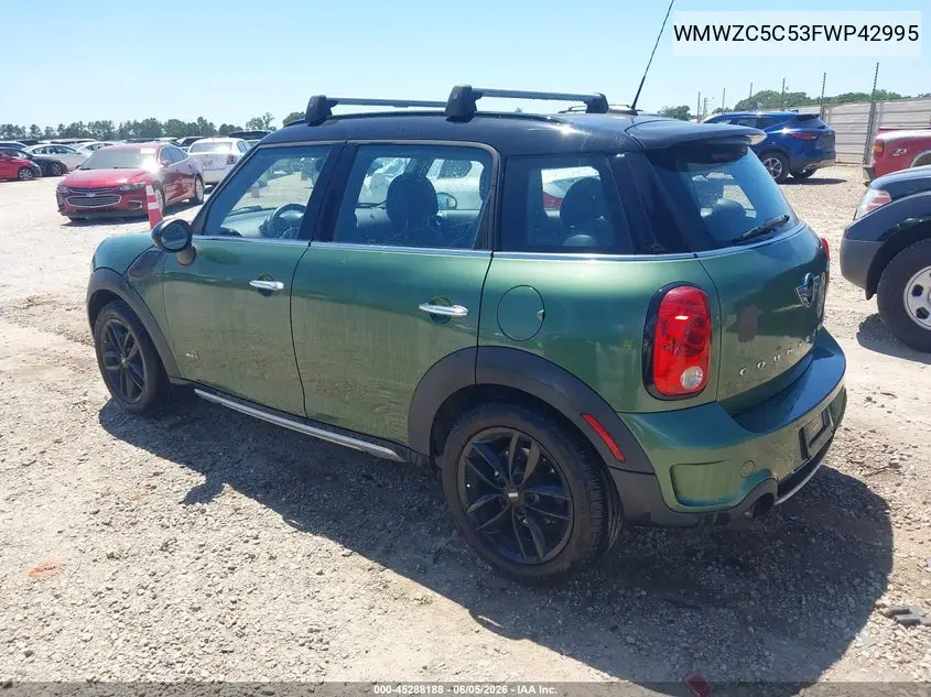 2015 Mini Countryman Cooper S VIN: WMWZC5C53FWP42995 Lot: 45288188