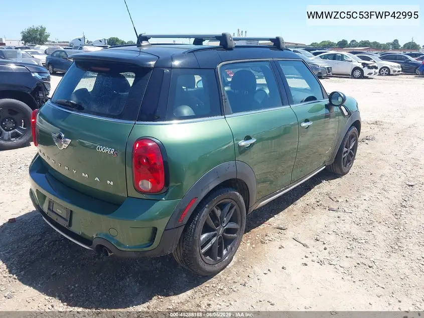 2015 Mini Countryman Cooper S VIN: WMWZC5C53FWP42995 Lot: 45288188