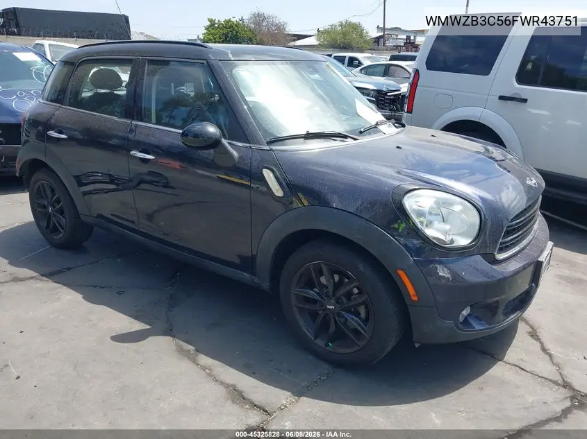 2015 Mini Countryman Cooper VIN: WMWZB3C56FWR43751 Lot: 45325828