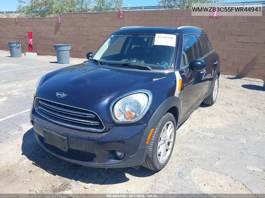 2015 Mini Countryman Cooper VIN: WMWZB3C55FWR44941 Lot: 45344160