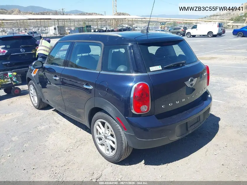 2015 Mini Countryman Cooper VIN: WMWZB3C55FWR44941 Lot: 45344160