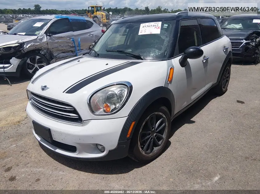 2015 Mini Countryman Cooper VIN: WMWZB3C50FWR46340 Lot: 45365462