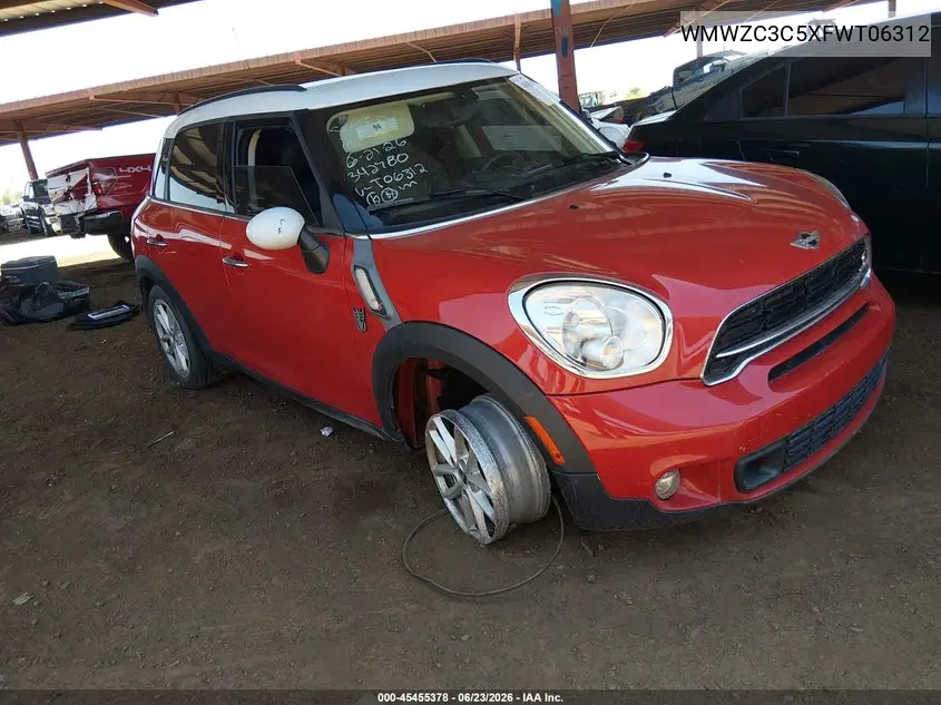 2015 Mini Countryman Cooper S VIN: WMWZC3C5XFWT06312 Lot: 45455378