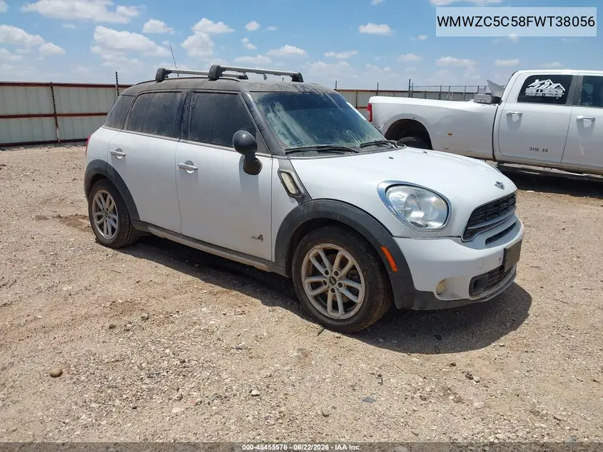 2015 Mini Countryman Cooper S VIN: WMWZC5C58FWT38056 Lot: 45455576