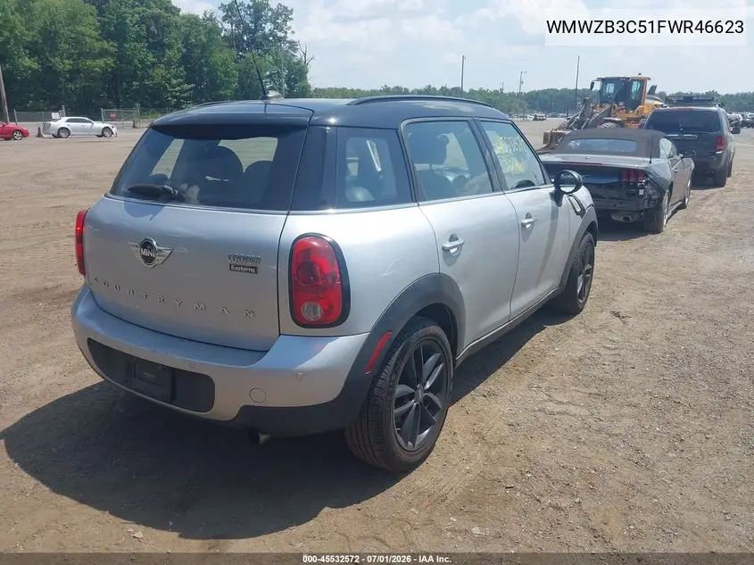 2015 Mini Countryman Cooper VIN: WMWZB3C51FWR46623 Lot: 45532572