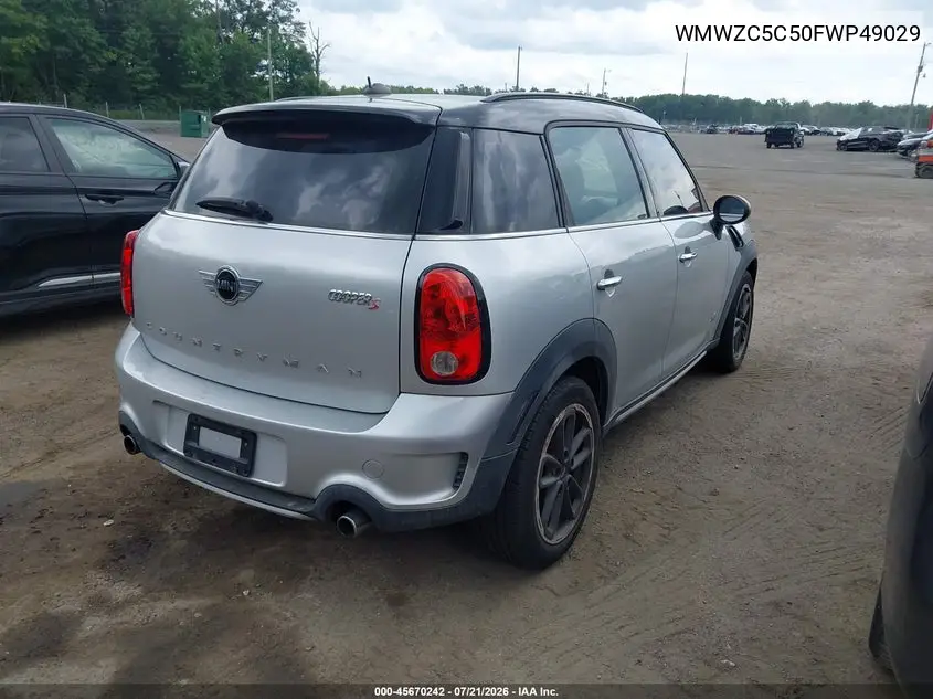 2015 Mini Countryman Cooper S VIN: WMWZC5C50FWP49029 Lot: 45670242
