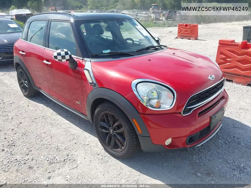 2015 Mini Countryman Cooper S VIN: WMWZC5C5XFWP46249 Lot: 45687476