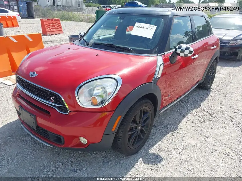 2015 Mini Countryman Cooper S VIN: WMWZC5C5XFWP46249 Lot: 45687476