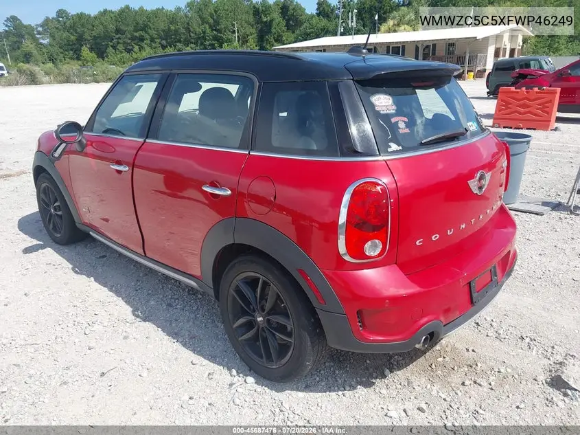 2015 Mini Countryman Cooper S VIN: WMWZC5C5XFWP46249 Lot: 45687476