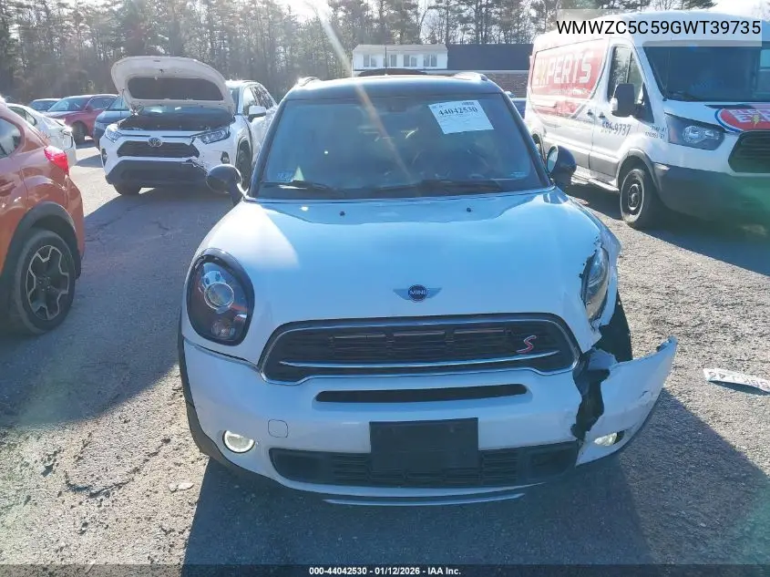 2016 Mini Countryman Cooper S VIN: WMWZC5C59GWT39735 Lot: 44042530