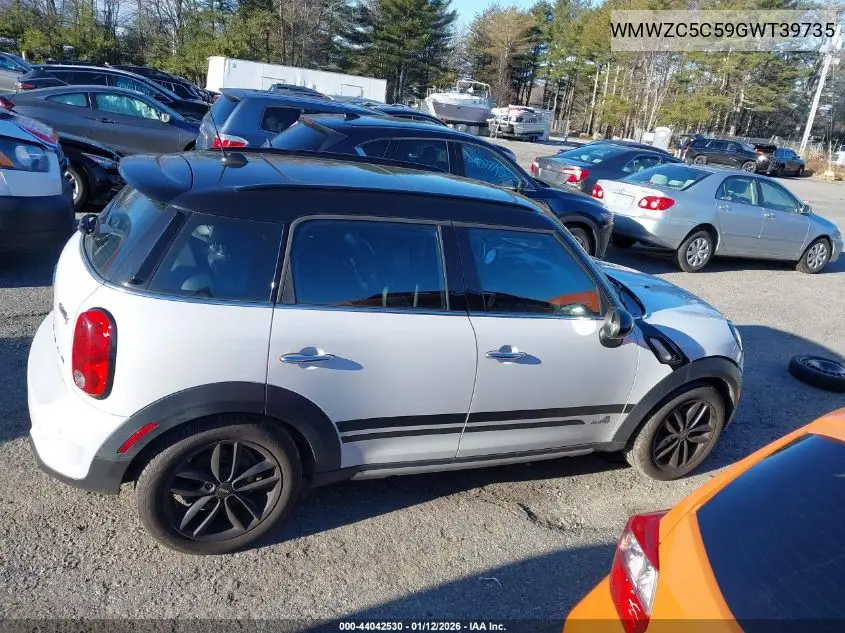 2016 Mini Countryman Cooper S VIN: WMWZC5C59GWT39735 Lot: 44042530