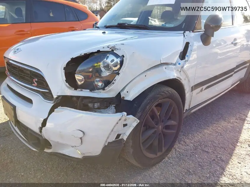 2016 Mini Countryman Cooper S VIN: WMWZC5C59GWT39735 Lot: 44042530