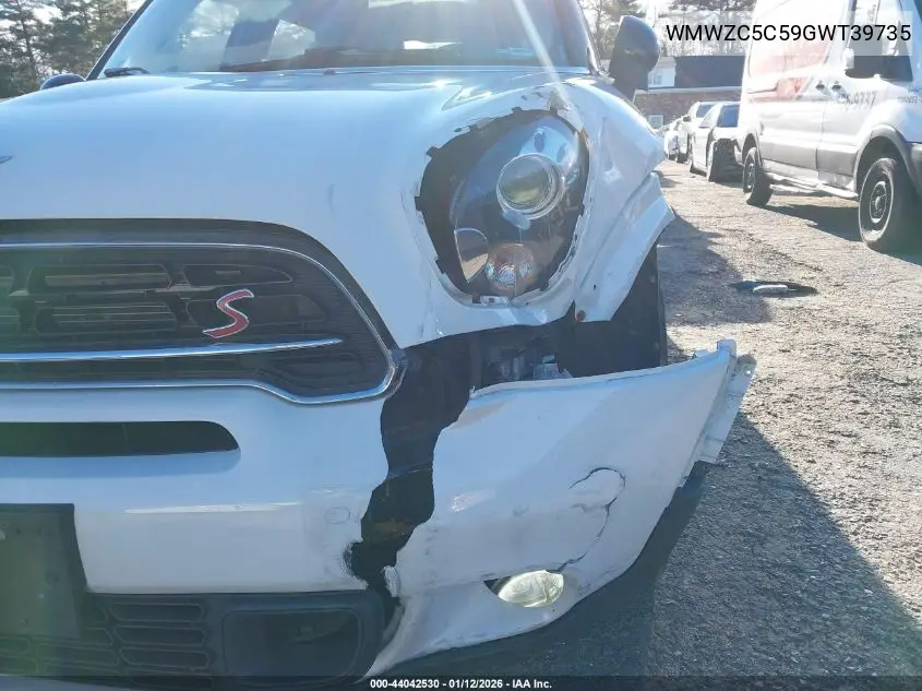 2016 Mini Countryman Cooper S VIN: WMWZC5C59GWT39735 Lot: 44042530
