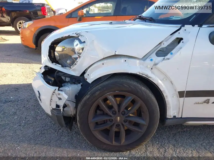 2016 Mini Countryman Cooper S VIN: WMWZC5C59GWT39735 Lot: 44042530