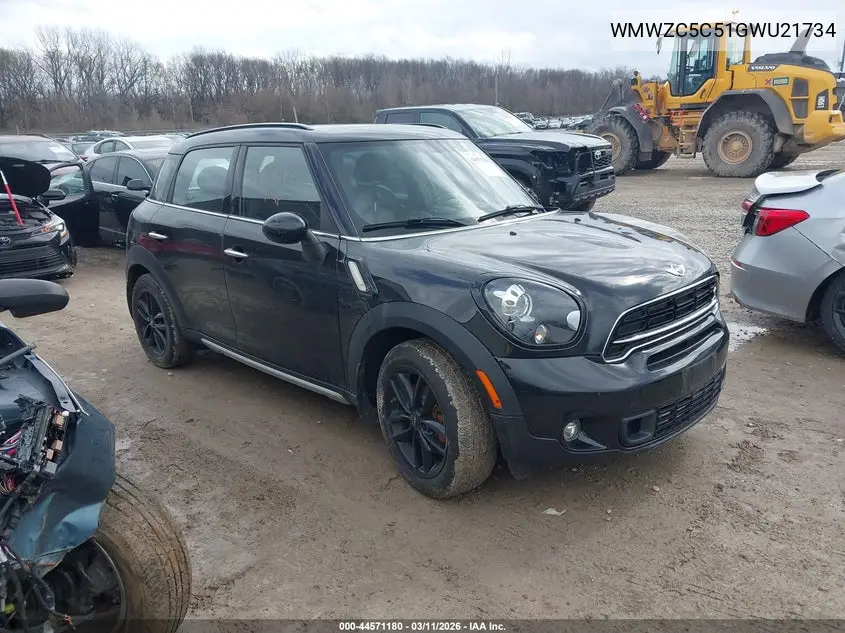 2016 Mini Countryman Cooper S VIN: WMWZC5C51GWU21734 Lot: 44571180