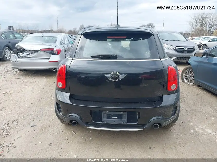 2016 Mini Countryman Cooper S VIN: WMWZC5C51GWU21734 Lot: 44571180