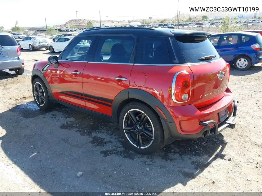 2016 Mini Countryman Cooper S VIN: WMWZC3C53GWT10199 Lot: 45140471