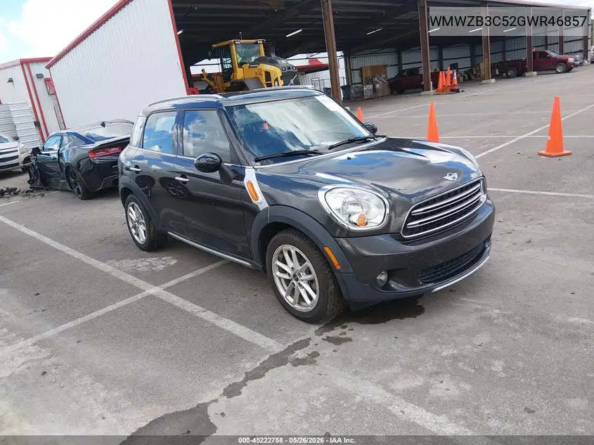 2016 Mini Countryman Cooper VIN: WMWZB3C52GWR46857 Lot: 45222758