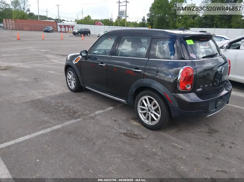 2016 Mini Countryman Cooper VIN: WMWZB3C52GWR46857 Lot: 45222758