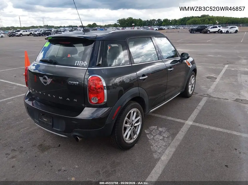 2016 Mini Countryman Cooper VIN: WMWZB3C52GWR46857 Lot: 45222758