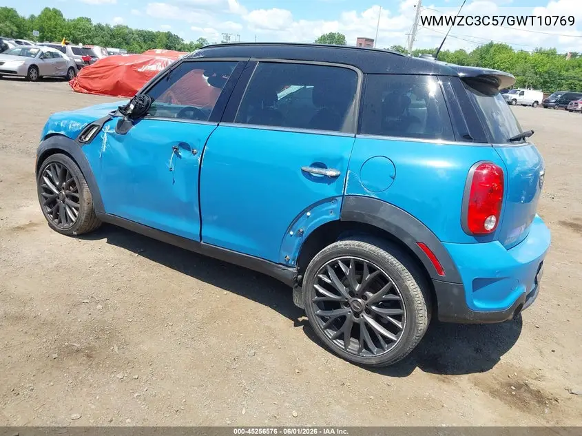 2016 Mini Countryman Cooper S VIN: WMWZC3C57GWT10769 Lot: 45256576