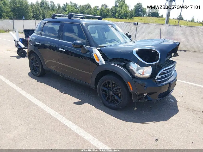 2016 Mini Countryman Cooper VIN: WMWZB3C57GWR47101 Lot: 45261620