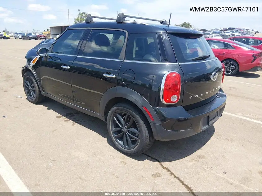 2016 Mini Countryman Cooper VIN: WMWZB3C57GWR47101 Lot: 45261620