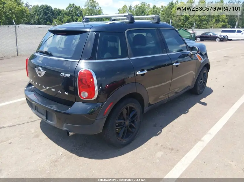 2016 Mini Countryman Cooper VIN: WMWZB3C57GWR47101 Lot: 45261620