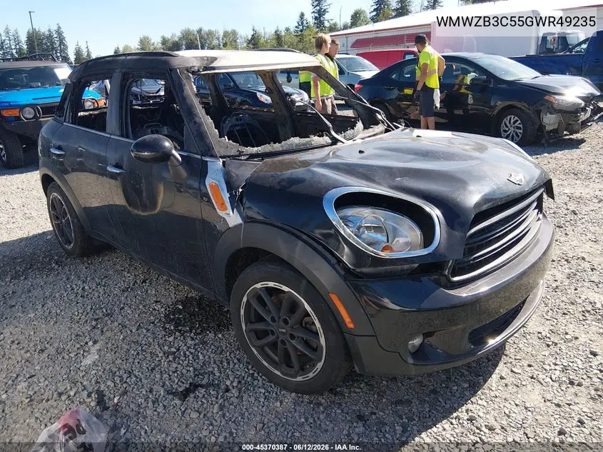 2016 Mini Countryman Cooper VIN: WMWZB3C55GWR49235 Lot: 45370387