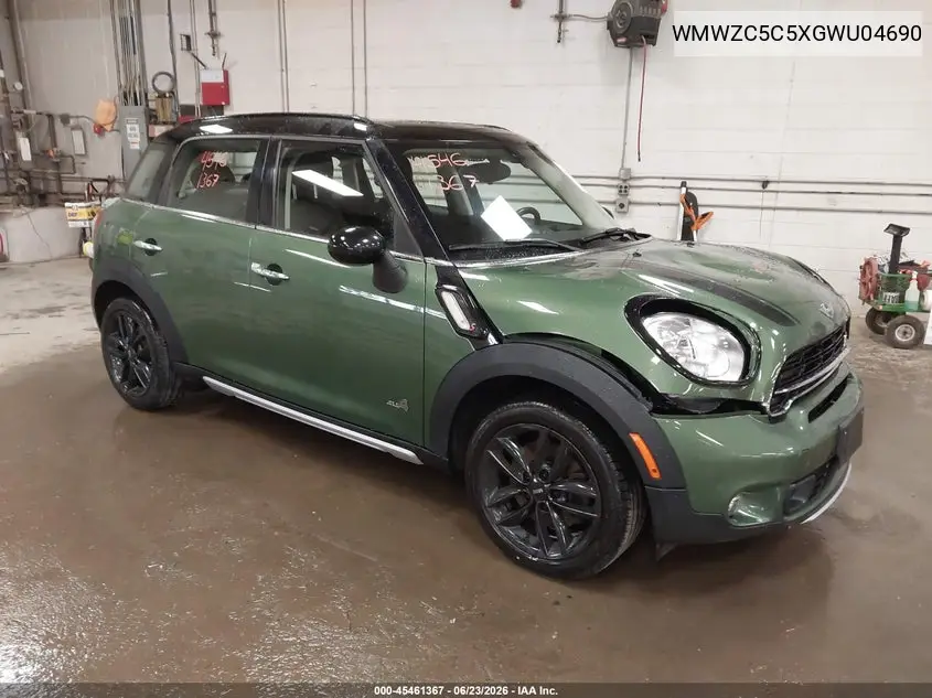2016 Mini Countryman Cooper S VIN: WMWZC5C5XGWU04690 Lot: 45461367