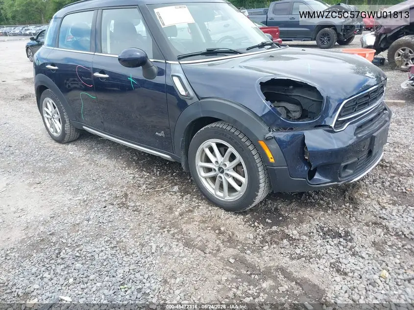 2016 Mini Countryman Cooper S VIN: WMWZC5C57GWU01813 Lot: 45472316
