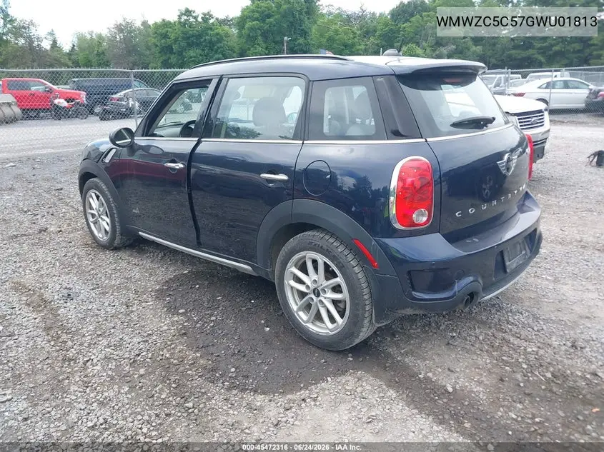 2016 Mini Countryman Cooper S VIN: WMWZC5C57GWU01813 Lot: 45472316