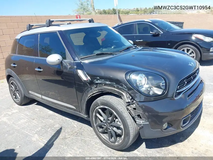 2016 Mini Countryman Cooper S VIN: WMWZC3C52GWT10954 Lot: 45607597