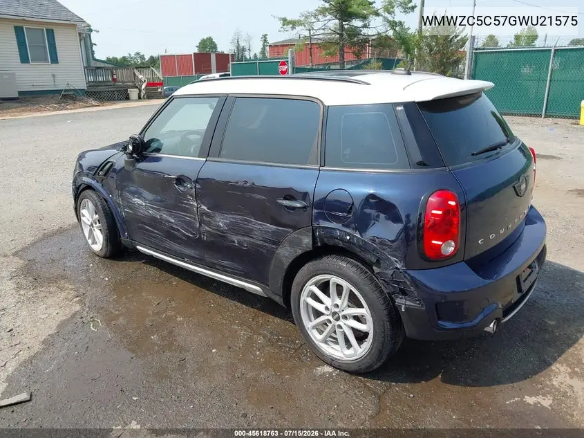 2016 Mini Countryman Cooper S VIN: WMWZC5C57GWU21575 Lot: 45618763