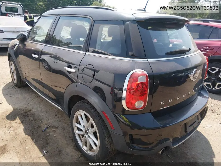 2016 Mini Countryman Cooper S VIN: WMWZC5C52GWT39592 Lot: 45622486