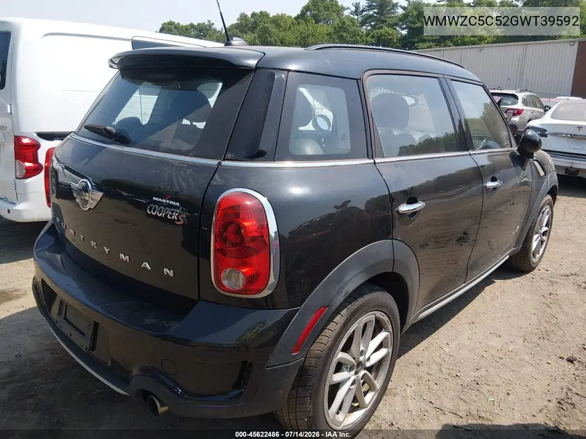 2016 Mini Countryman Cooper S VIN: WMWZC5C52GWT39592 Lot: 45622486